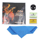 4 In 1 Strings Set Clean Cloth Practice Mute Rosin For Cello Instrument Acce Eom