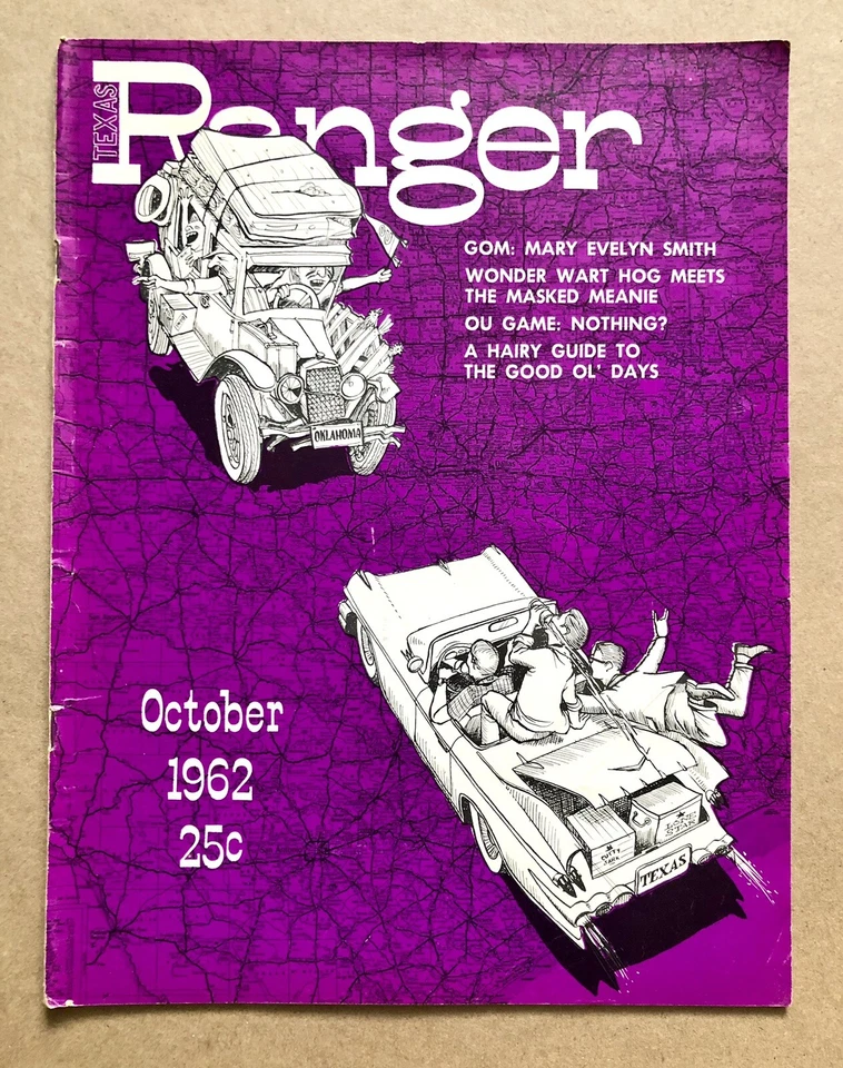 Texas Ranger Magazine (Oct 1962) Janis Joplin, Gilbert Shelton, Wart-Hog RARE! - Image 1 of 4