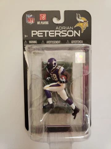 Adrian Peterson Minnesota Vikings mini McFarlane NFL Action Figure NIB Vikes Cover