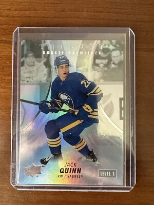 2022-23 UD Trilogy Base #142 Jack Quinn /999 - Buffalo Sabres - Image 1 of 2