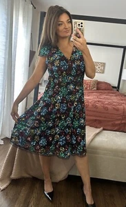 Eva Franco NWOT size 10P Glenna sequined midi dress - Picture 1 of 13