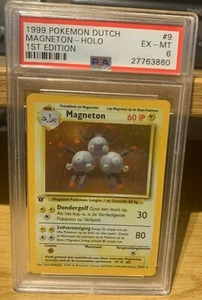 Magneton 1st Edition Basisset 9/102 Niederländisch PSA 6 Pokemon 1999 selten Holo - Bild 1 von 10