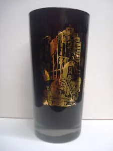 Culver Moss Worth Black Gold Oil Field Survey Highball bicchiere da cocktail vintage - Foto 1 di 10