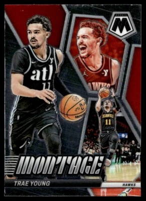 2023-24 Panini Mosaic Montage Trae Young #9 BG6 - Image 1 of 2