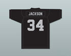 CUSTOM Bo Jackson 34 BO Black Football Jersey Sesame Street Stitched S-6XL