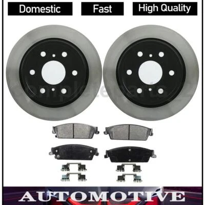 3 pastillas de freno traseras rotores de freno para Chevrolet Avalanche 2007 2008 2009 2010 2011 Foto 1 de 4