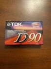 12 Tdk D90 Blank Audio Cassette Tapes 90 Minutes High Output Brand New Sealed