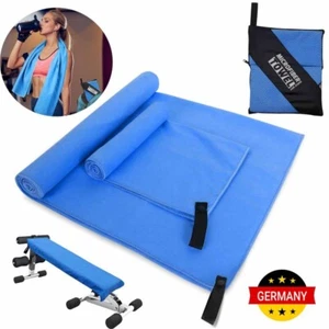 2tlg Mikrofaser Reisehandtuch extra saugfähig Handtuch Towel Badetuch Sporttuch - Bild 1 von 18