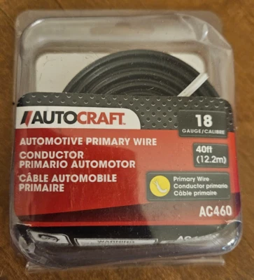 Conductor de cable primario automotriz Autocraft, calibre 18, 40 pies. AC460 Foto 1 de 2