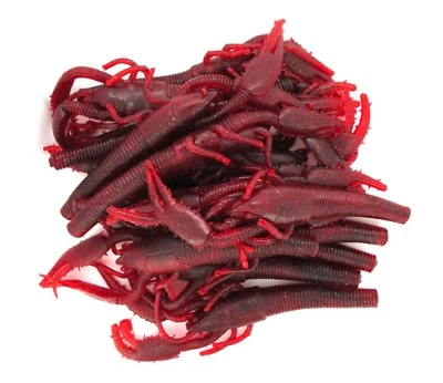 (14) WAVE WORMS 7" TIKI-LANGOSTA A GRANEL ENORME SEÑUELO CANGREJO DE RÍO ARÁNDANO A GRANEL NUEVO Foto 1 de 2