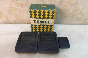 3er SET NOS ORIGINAL TEWEL GUMMI PEDAL PADS CLASSIC MORRIS OXFORD # F37 - Bild 1 von 6