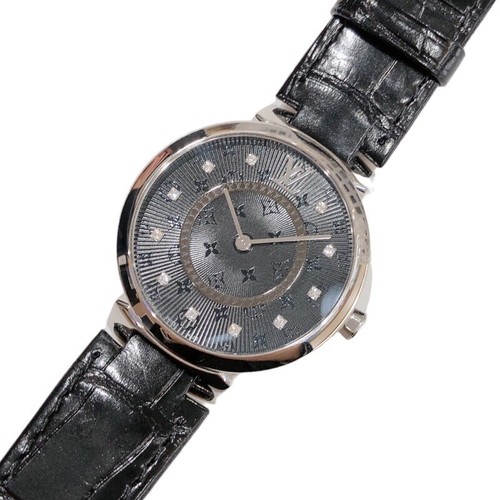 LOUIS VUITTON（LV） OROLOGIO DA POLSO LOUIS VUITTON QA144 TAMBOUR SLIM DONNA ACCIAIO INOX QUADRANTE TONDO