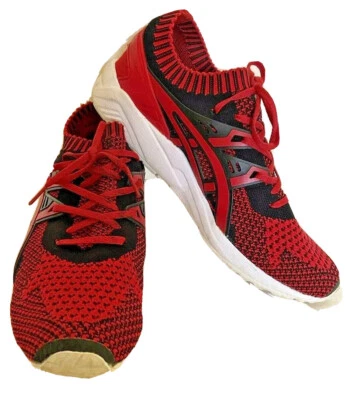 ASICS Gel Kayano Knit Sneakers Men Size US 8 Women Size 10 26cm  Red Black - image 1 of 4