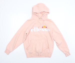 ellesse moletom com capuz pink