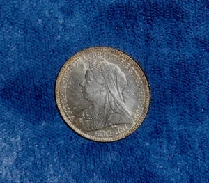 Great Britain 1900 silver 6 pence - Picture 1 of 4