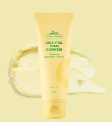 Limpiador en espuma VT Cosmetics Cica Vital (100 ml) - Auténtico y confiable EE. UU. Vendedor Foto 1 de 2
