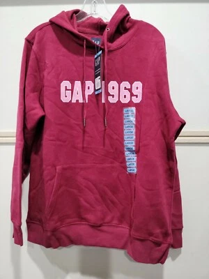 Sudadera con capucha pulóver de lana ligera con logotipo Gap 1969 para mujer con bolsillo canguro Foto 1 de 4