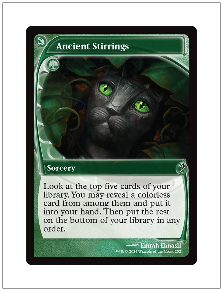 1x Ancient Stirrings, Future Sight Frame, Mystery Booster 2, MTG NM - Image 1 of 1
