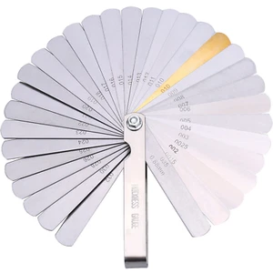 Stainless Steel Feeler Gauge Dual Marked Metric and Imperial Measuring Tool(0.04 - Picture 1 of 12