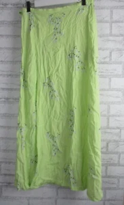 Uniqlo womens wrap skirt green floral print S, 10 - Picture 1 of 9