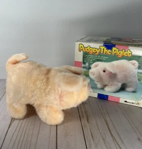 Vtg 1986 "Pudgey the Piglet" Baby Einstein Toy Iwaya Corp 9" - READ DESCRIPTION - Picture 1 of 16