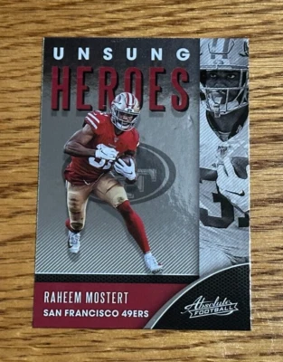 RAHEEM MOSTERT 2020 Panini Absolute #UH-RM Unsung Heroes - Image 1 of 2