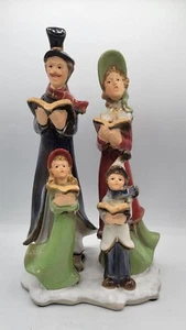 Caroling Music Singing Family Statue Christmas Figurine Charles Dickens Holiday - Picture 1 of 7