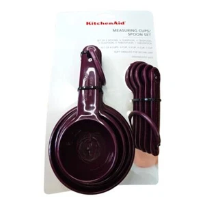 NEW KitchenAid Universal Measuring Cups & Spoons (9 Pieces) in Plum Purple - Picture 1 of 3