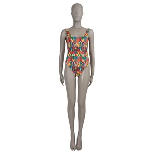 72021 auth VALENTINO multicolor 2022 OPTICAL V ARCHIVE 1973 Swimsuit - Picture 1 of 6