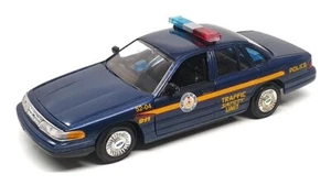 Motor Max 1/24 Scale 2624M - Ford Crown Victoria West Goshen Police - Met Blue - Picture 1 of 5