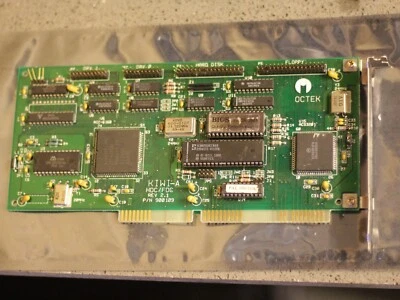 MFM HDD/ FDD floppy controller card ISA Octek KIWI-A 900109 2.1 Adaptec 6160AL - Image 1 of 4