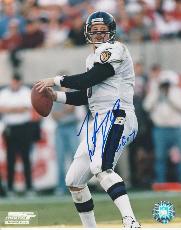 TRENT DILFER SIGNED AUTO'D 8X10 PHOTO BALTIMORE RAVENS BUCCANEERS FRESNO ST B - Image 1 of 1
