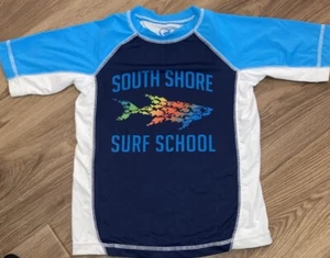 OP Rash Guard BOYS Size Medium (8) Blue Print - Picture 1 of 4