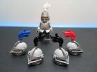 Lot of 4 Lego Castle Knight Helmet with Plume