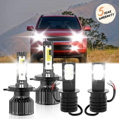 For Suzuki Grand Vitara 2001-2005 LED Headlight High Low Fog Light Bulbs 6000K - Image 1 of 4