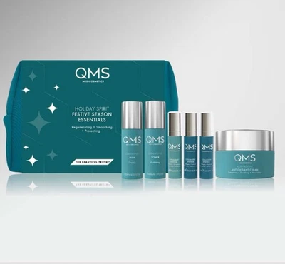 QMS Medicosmetics Gift Set Anti Aging Cream, Cleansing Milk, Toner, Serum - Image 1 of 4