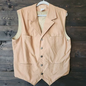 Chaleco de lona Schaefer Outfitter Fenceline para hombre talla L hecho en EE. UU. cintura ceñida - Imagen 1 de 9