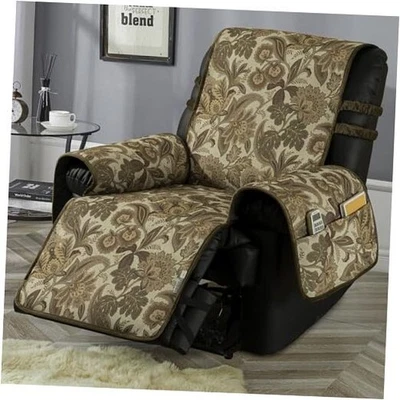 Funda Silla Reclinable Antideslizante STONECREST - Reclinable 23" Regular Marrón Cachemira Foto 1 de 4