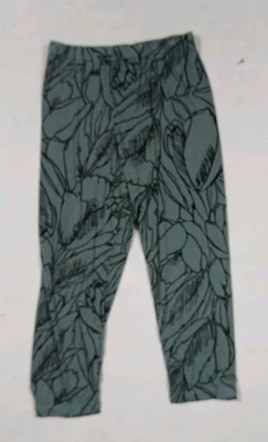 Leggings Bryn Walker Mezcla Viscosa Talla Mediana Verde Botánico Recortado Pull On  Foto 1 de 4