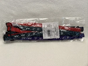 WWJD Armband mehrfarbig 12er Pack lila schwarz rot 8" - NEU - Bild 1 von 3