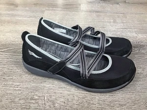 Dansko Hazel Mary Jane Outdoor Sport Shoes Suede Mesh Black Womens 39 EU 8.5 US - Picture 1 of 12