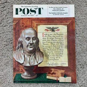 The Saturday Evening Post January 16, 1954; Chaplain Kapaun, Gold Rush, Patients - Picture 1 of 7