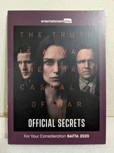OFFICIAL SECRETS FYC DVD Promo Screener BAFTA 2020 Keira Knightley HTF NM - Picture 1 of 3