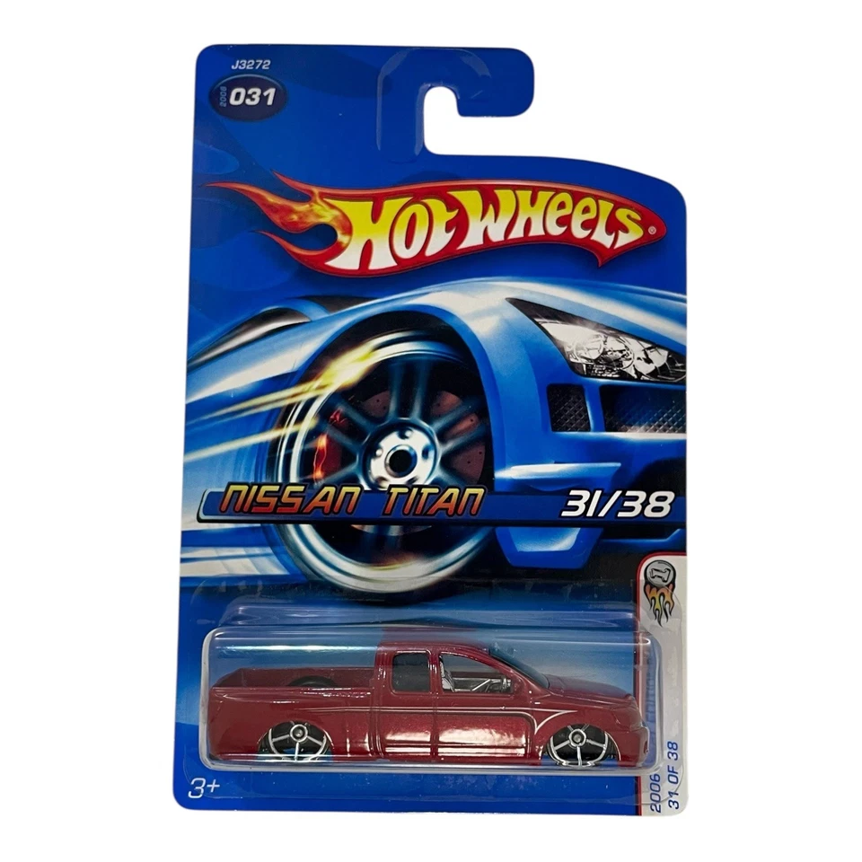 2006 Hot Wheels #31 First Editions 31/38 Nissan Titan Red Variant w/Chrome OH5Sp - Image 1 of 1