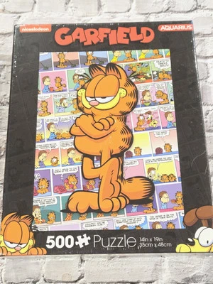 ¡Rompecabezas Aquarius Nickelodeon GARFIELD 500 piezas 14" x 19"! #62-252. Precintado Nuevo Foto 1 de 3