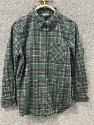 Camisa túnica de franela Outdoor Research Kulshan verde a cuadros manga larga para mujer XL Foto 1 de 4
