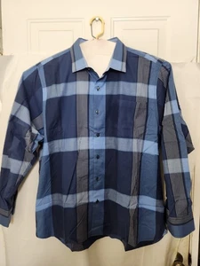 Tommy Bahama Herren Hemd langarm kariert blau Gr. XL (A15) - Bild 1 von 8
