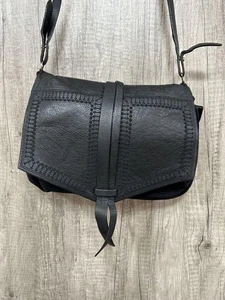 Isabel Marant leather suede shoulder bag black Woman's Ladies authentic - Picture 1 of 12