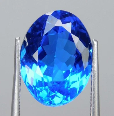 Certified 6.60 Ct Natural Unheated Cobalt Blue Spinel Flawless Oval Cut Gemstone - Image 1 of 4