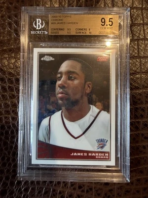 2009-10 James Harden Topps Chrome RC #99 BGS 9.5 - Image 1 of 2